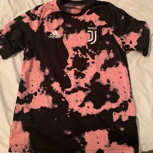 Adidas juventus training top pink black YL